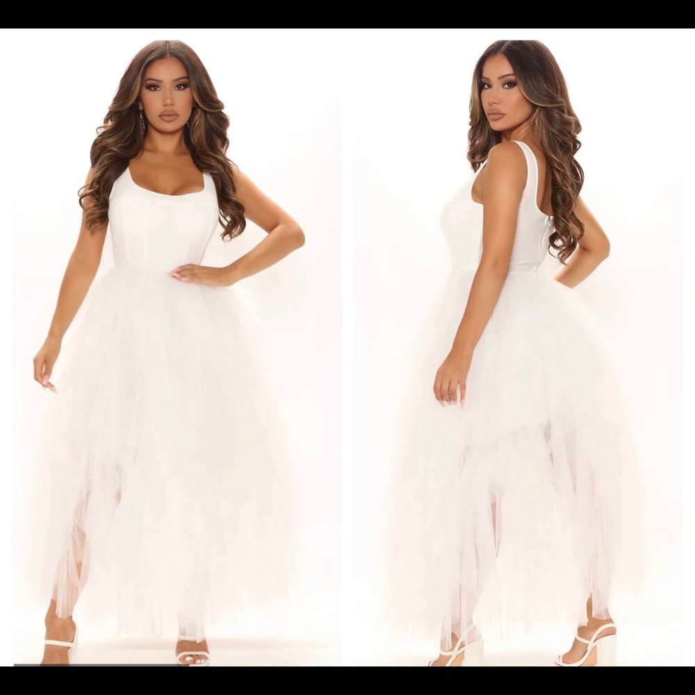 Sweetest Love Midi Dress - White